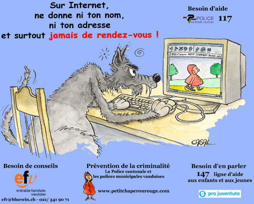 Grand méchant loup et petit chaperon rouge